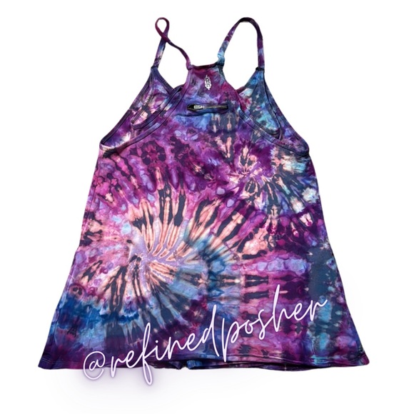 Free People Movement Hot Shot Mini Romper size XS NEW Blue Indigo Tie Dye - Picture 5 of 7
